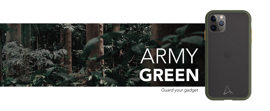 Army green phone case