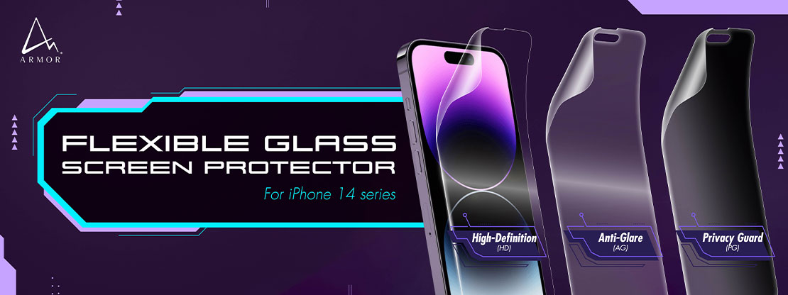 iPhone 16 - Flexible Glass Screen Protector HG / AG / PG