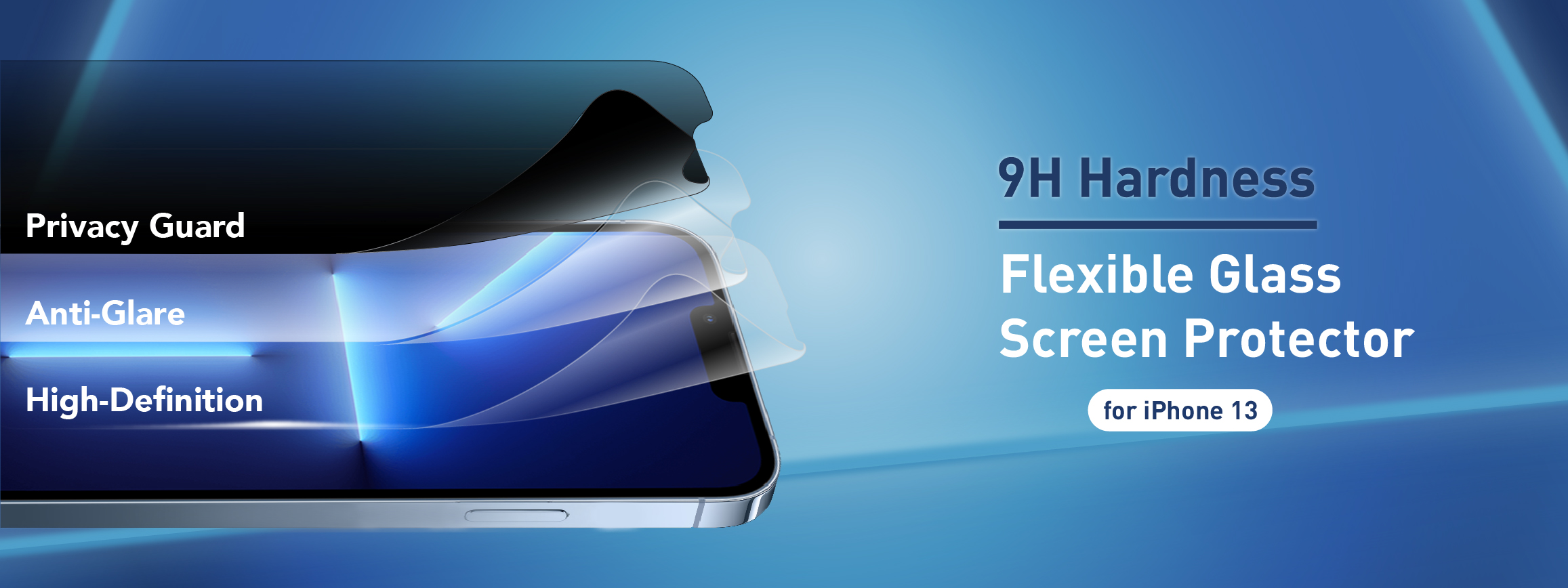 iPhone 13 - 9H Hardness Flexible Glass Screen Protector iPhone 13 - 9H Hardness Flexible Glass Screen Protector