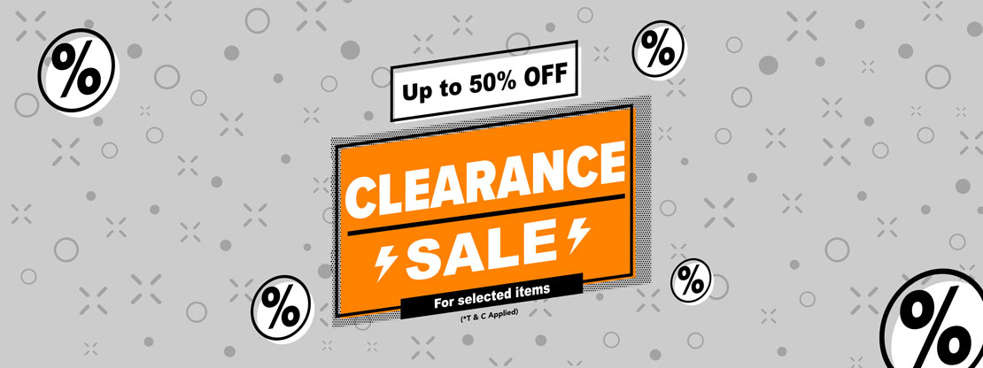 Up to 50% Off - Clearance Sale on selected items