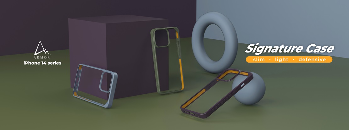 Signature case for iPhone 14 - Slim, Light, Defensive